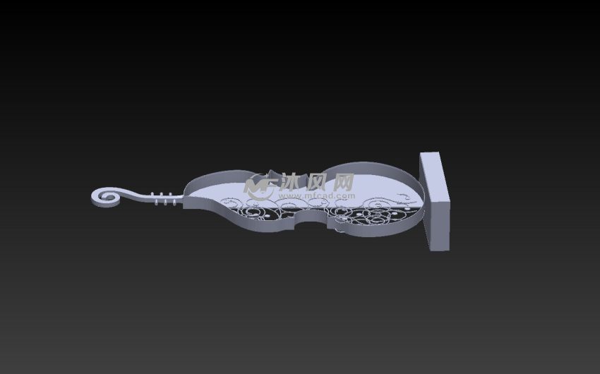 小提琴摆件3d打印模型横视