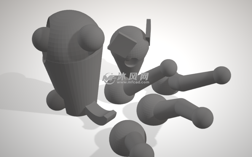 小狗狗模型侧面