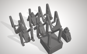 可堆叠升降结构全部零件