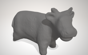 牛3D打印模型侧面