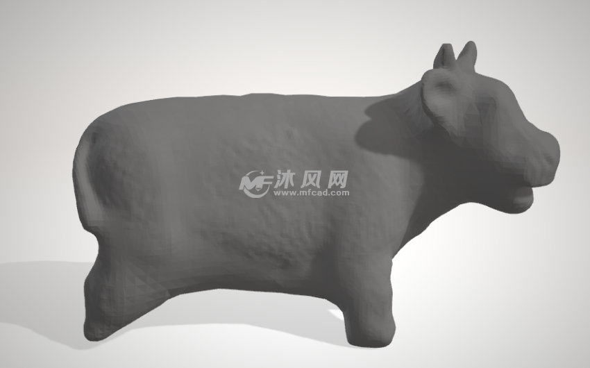 牛3D打印模型