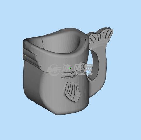 鱼造型杯子三维设计