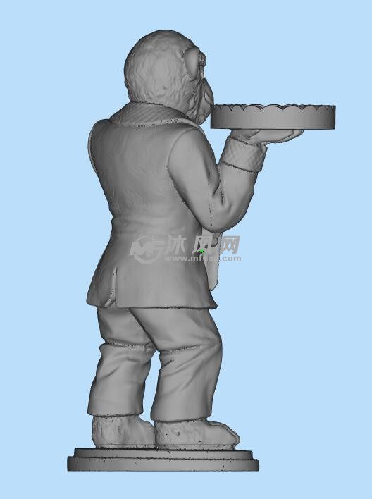 服务员3D打印模型
