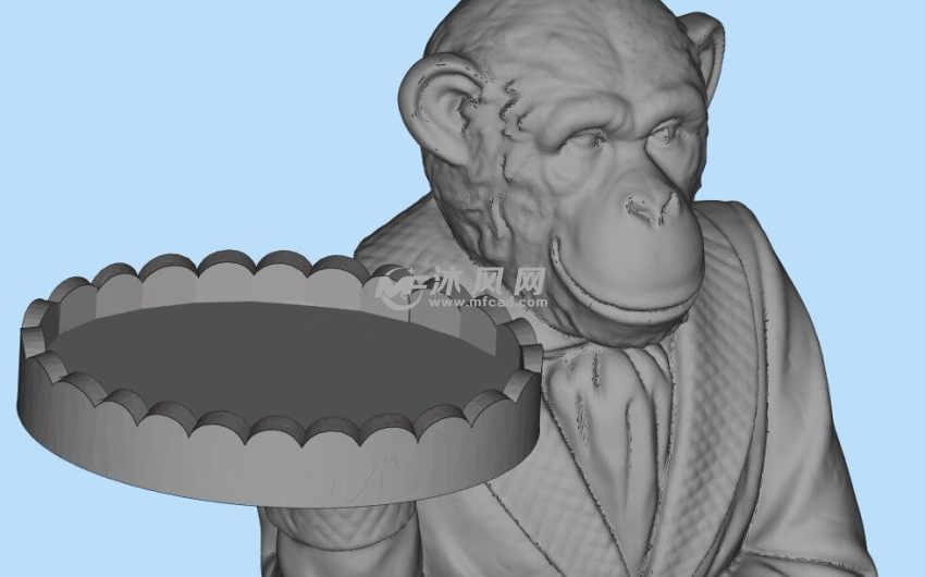 猴子三维细节图