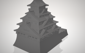 城堡大阪城侧面