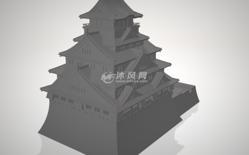 城堡大阪城侧面