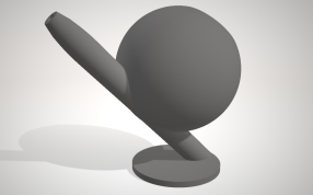 悬臂式球鼻壶模型