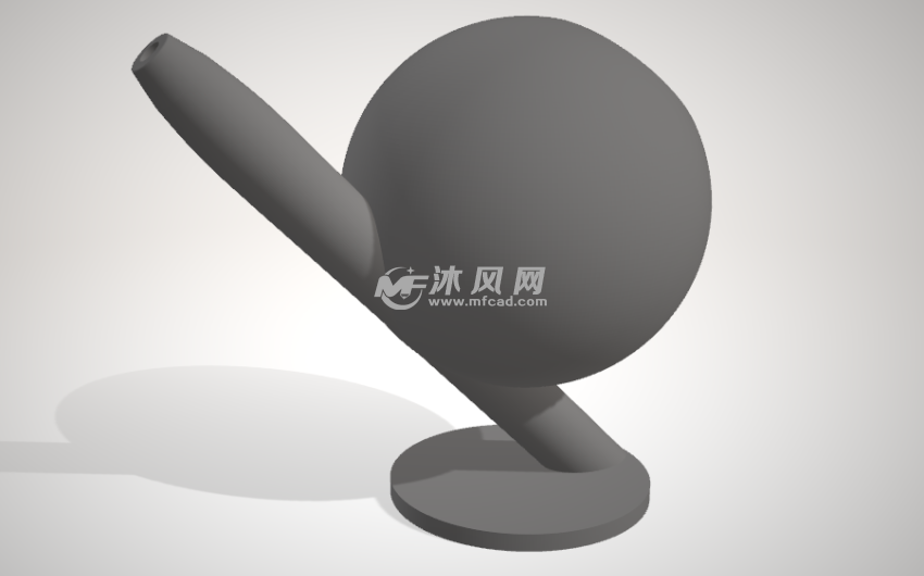 悬臂式球鼻壶模型