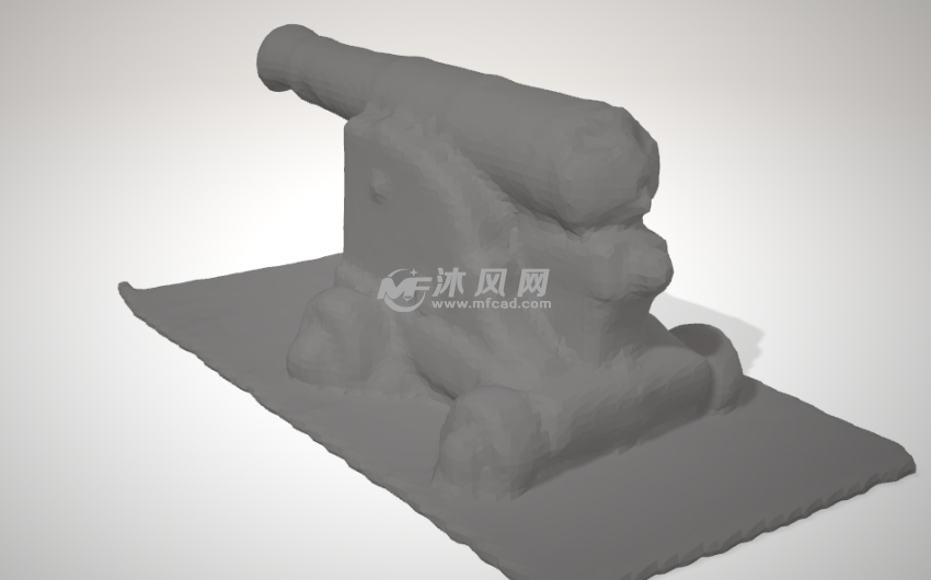 大炮STL模型