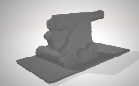 大炮STL模型背面