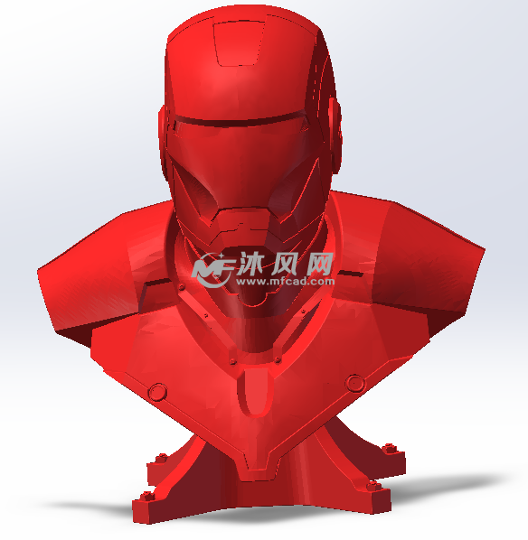 红色材料打印效果图