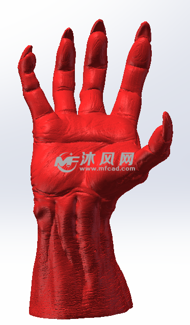 红色材料效果图