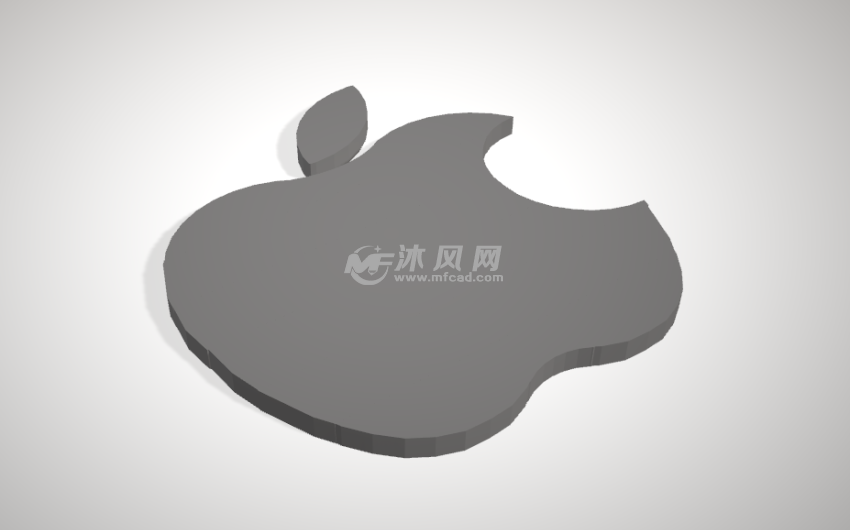 苹果标志侧面
