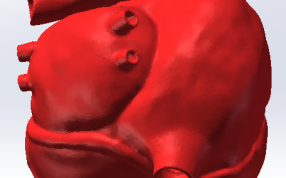 红色材料打印效果图1