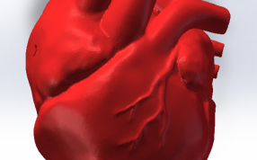 红色材料打印效果2