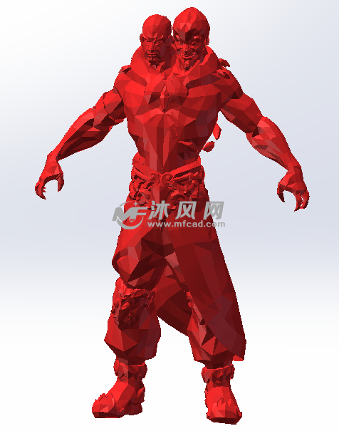 红色材料效果图