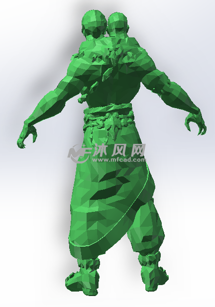 绿色材料反面效果图