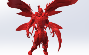 红色材料效果图