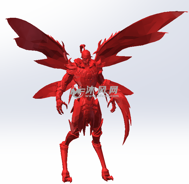 红色材料效果图