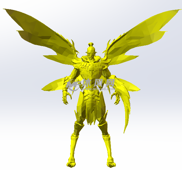 黄色材料正面效果图