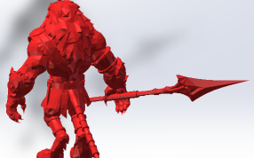 红色材料反面效果图