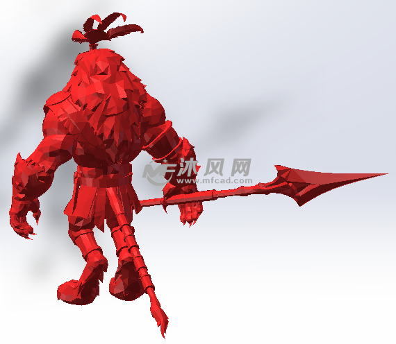 红色材料反面效果图