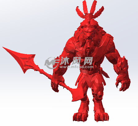 红色材料正面效果图