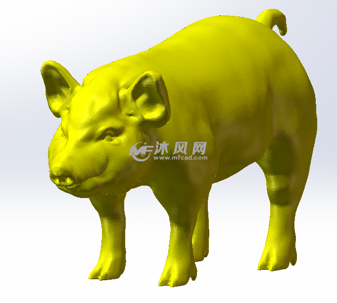 金猪头部效果图