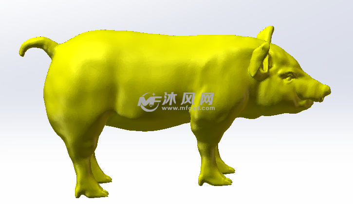 金猪侧面效果图