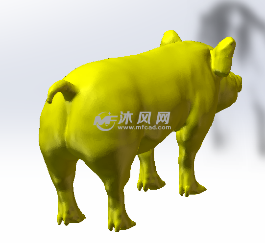 金猪后部效果图