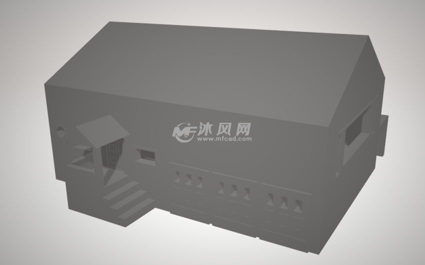 房子3D打印模型侧面