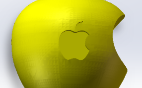 苹果LOGO黄色效果图