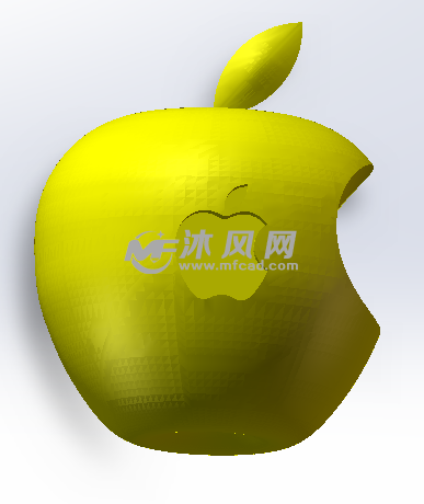 苹果LOGO黄色效果图