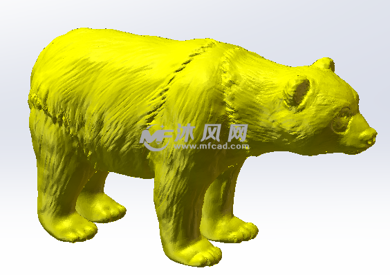 黄色材料正面效果图