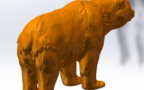 橙色材料正面效果图