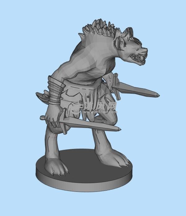 豺狼战士三维模型