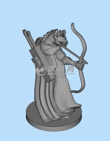 豺狼射手三维模型