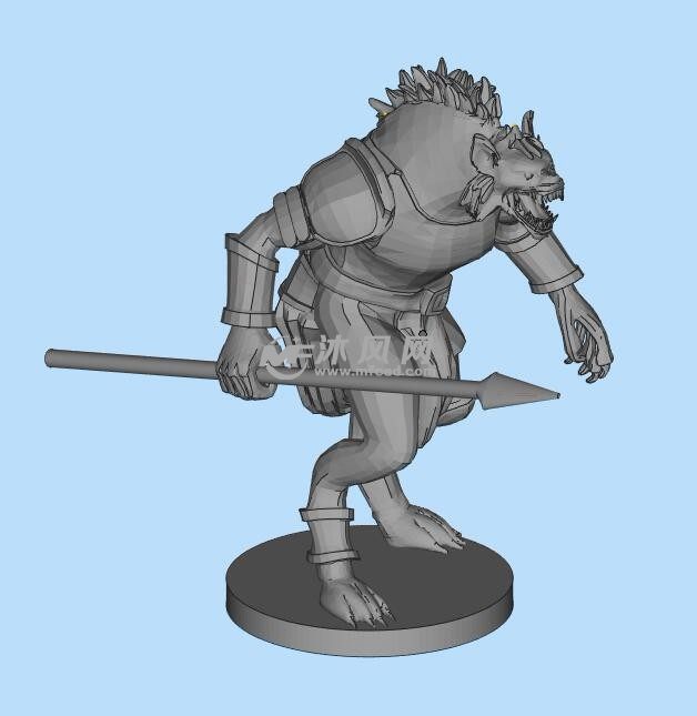 豺狼枪手三维模型