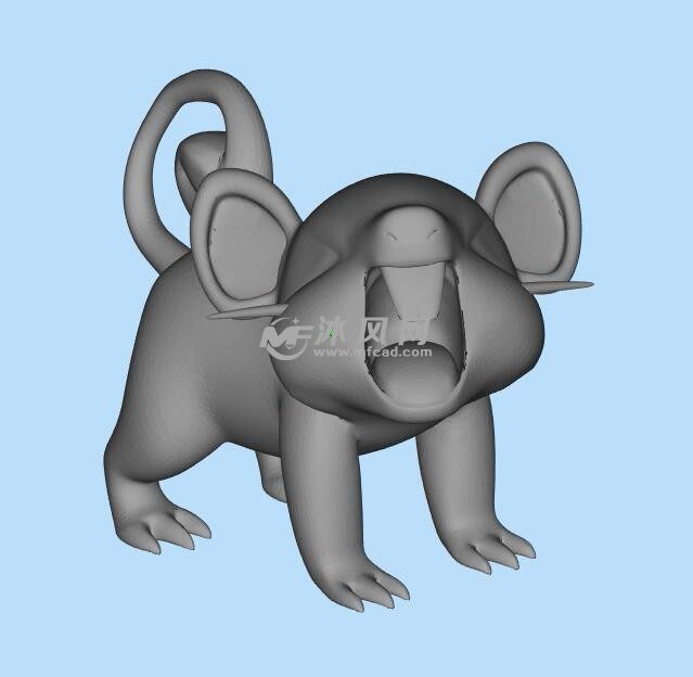 小拉达三维模型