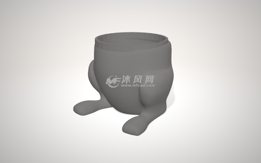 兔子形状的水杯侧面