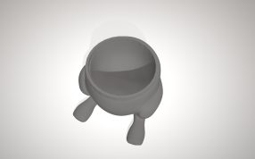 兔子形状的水杯内部