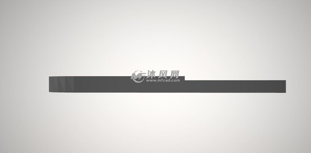 拉链3D打印模型侧面