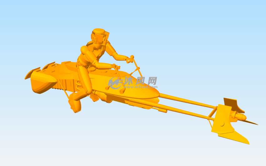 星球大战森林调速自行车+骑兵