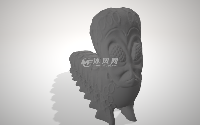 外星毛毛虫侧面