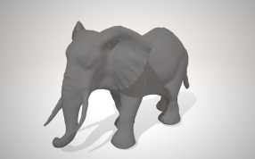 大象stl模型