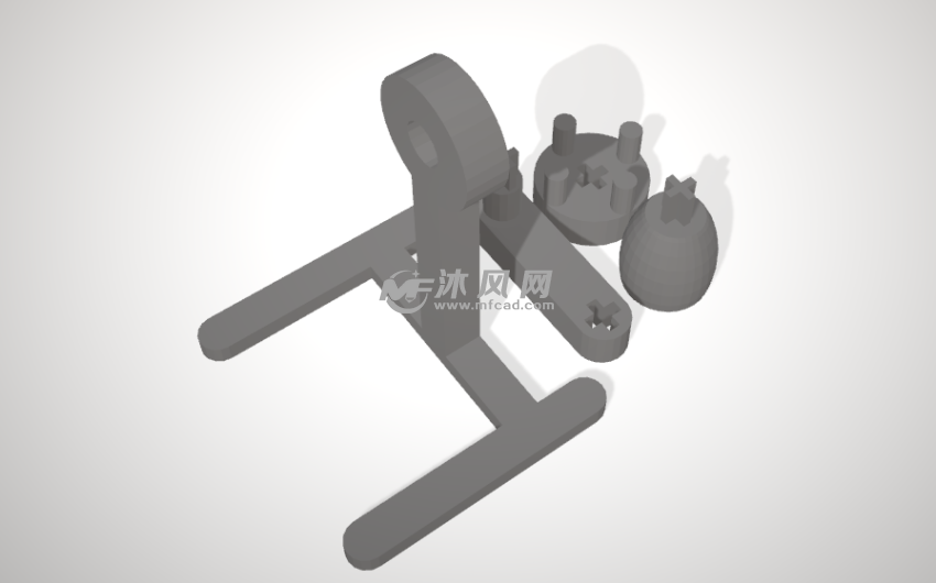 西洋镜支架模型