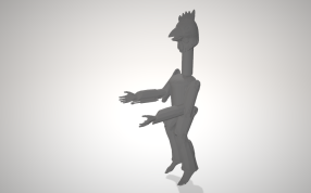 鸡半机械人侧面