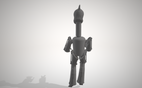 鸡半机械人模型