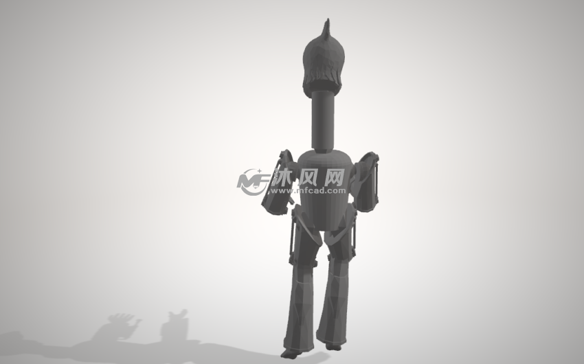 鸡半机械人模型