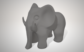 小象stl模型侧面